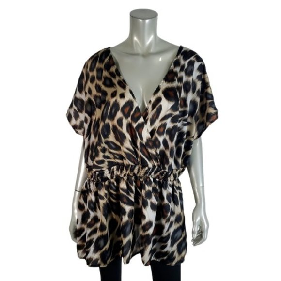 Worthington Tops - Worthington Womens Top Plus Sz 3X Animal Print